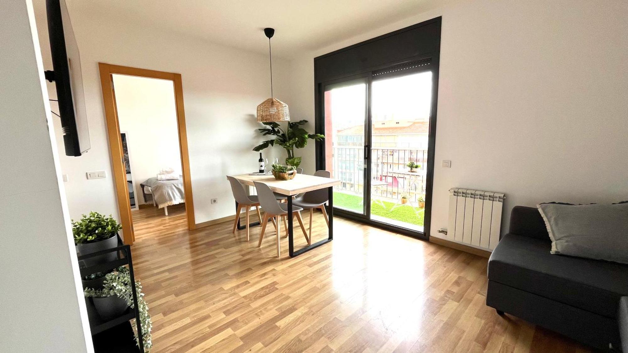 Apartamento Con Terraza By Prestigi Terrassa Eksteriør billede