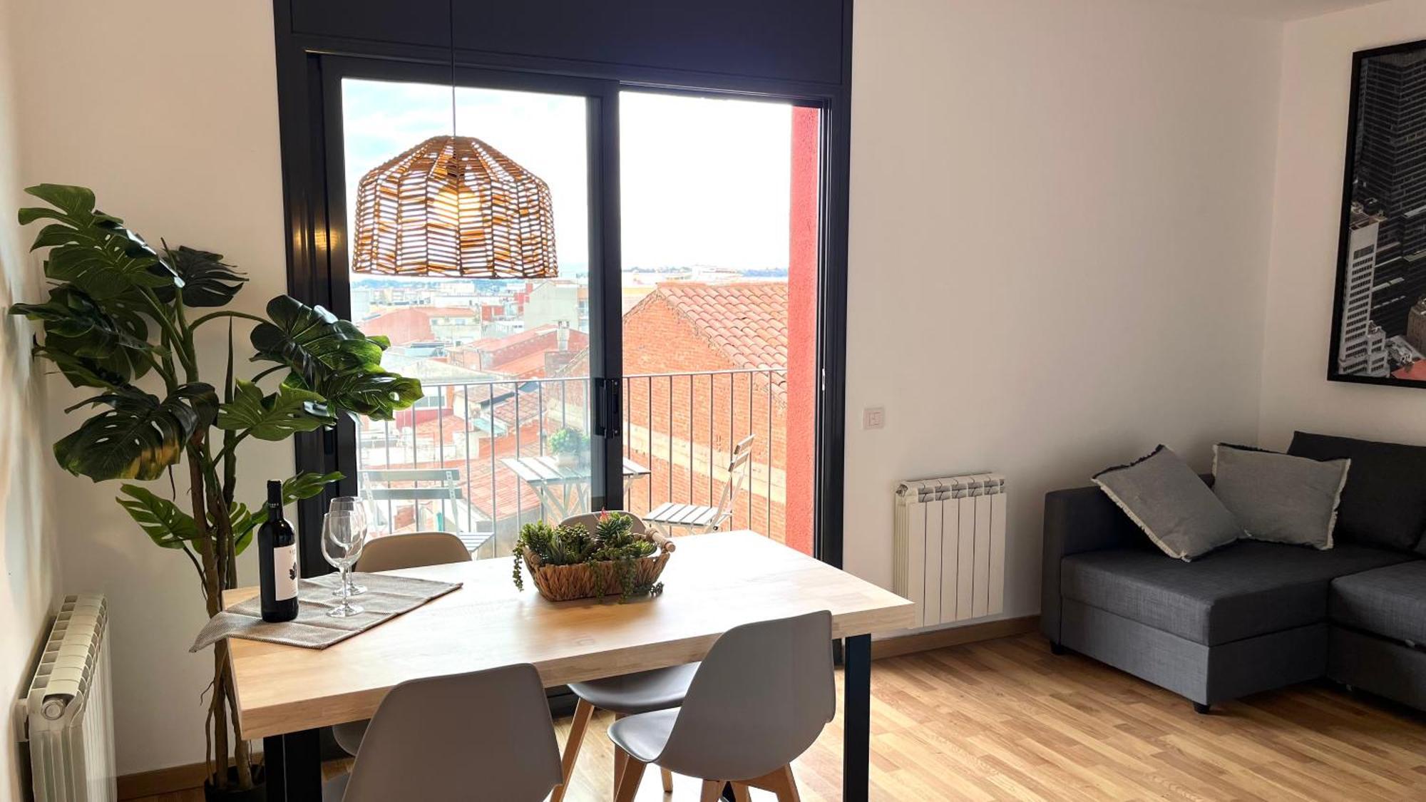 Apartamento Con Terraza By Prestigi Terrassa Eksteriør billede